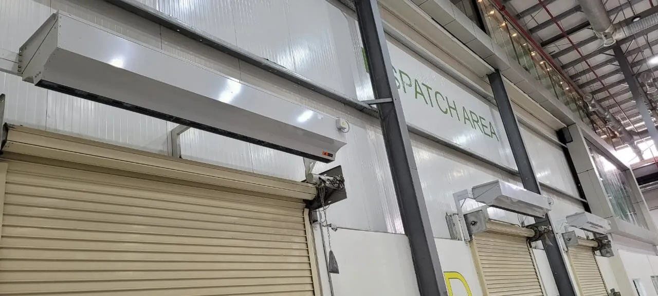 How did we help MediServ with air curtains? Stavoklima Mediserv Air curtains