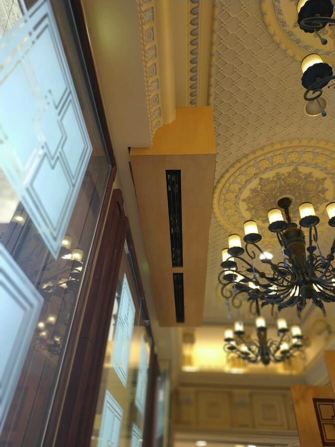 Touches added by the air curtain to the aesthetics of the Ritz-Carlton hotel environment stavoklima air curtains in Ritz-Carlton hotel