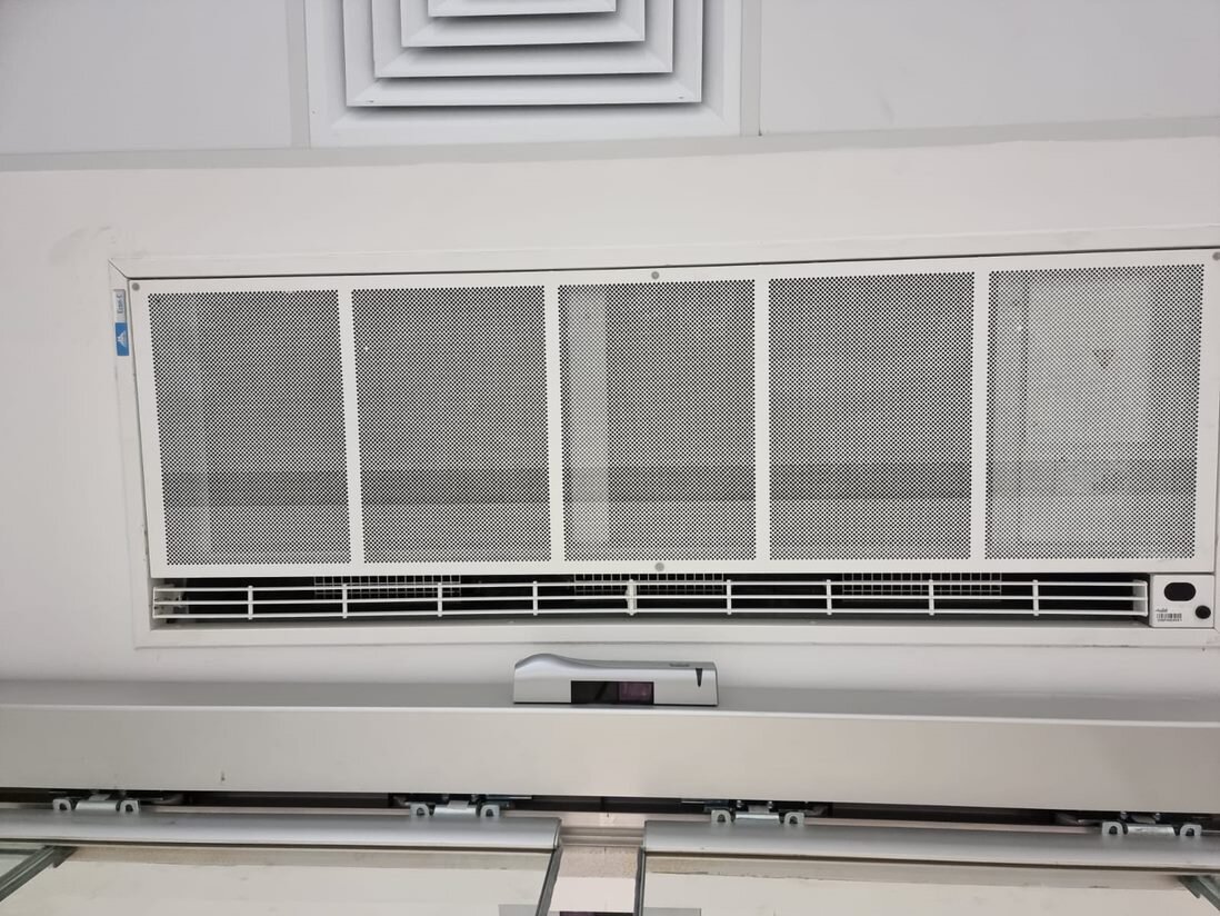 air curtain installation detail