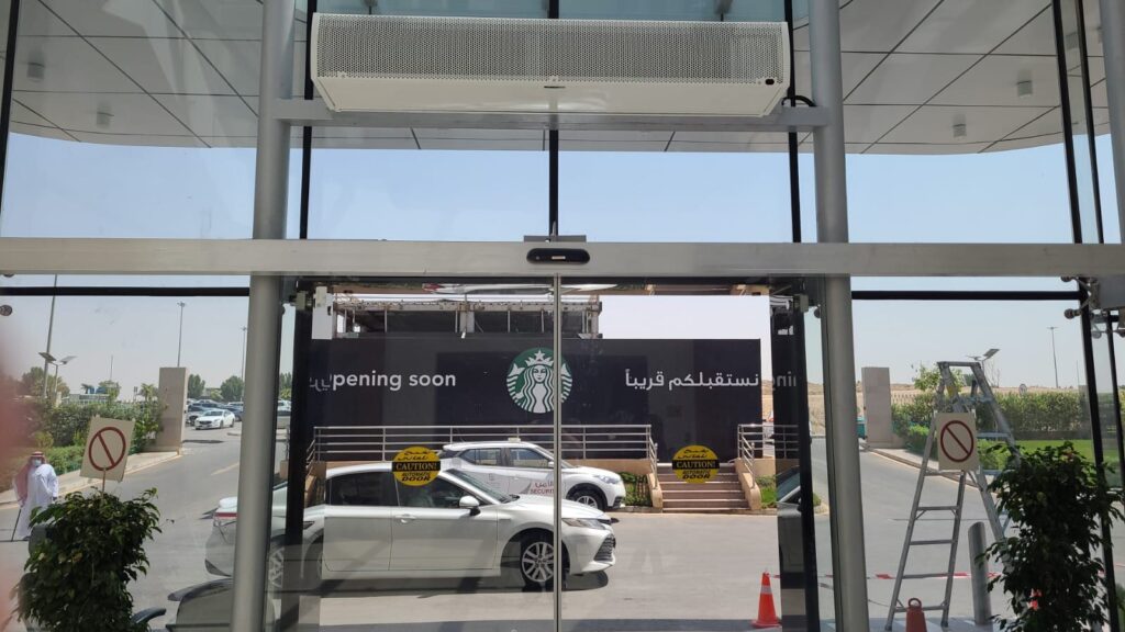 Companies and commercial centers have chosen air curtains in Saudi Arabia