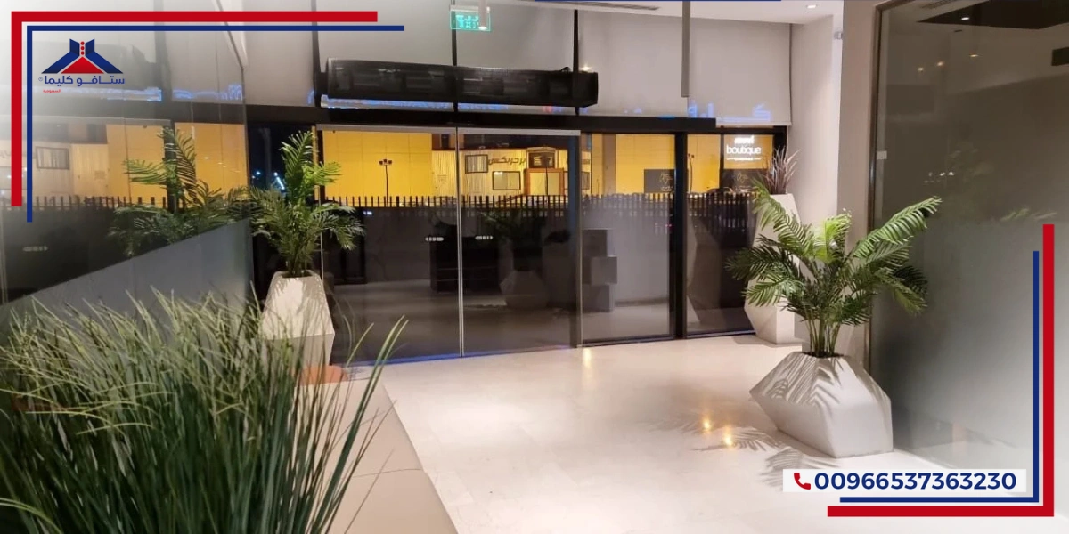 The purpose of using air curtain installation for open doors