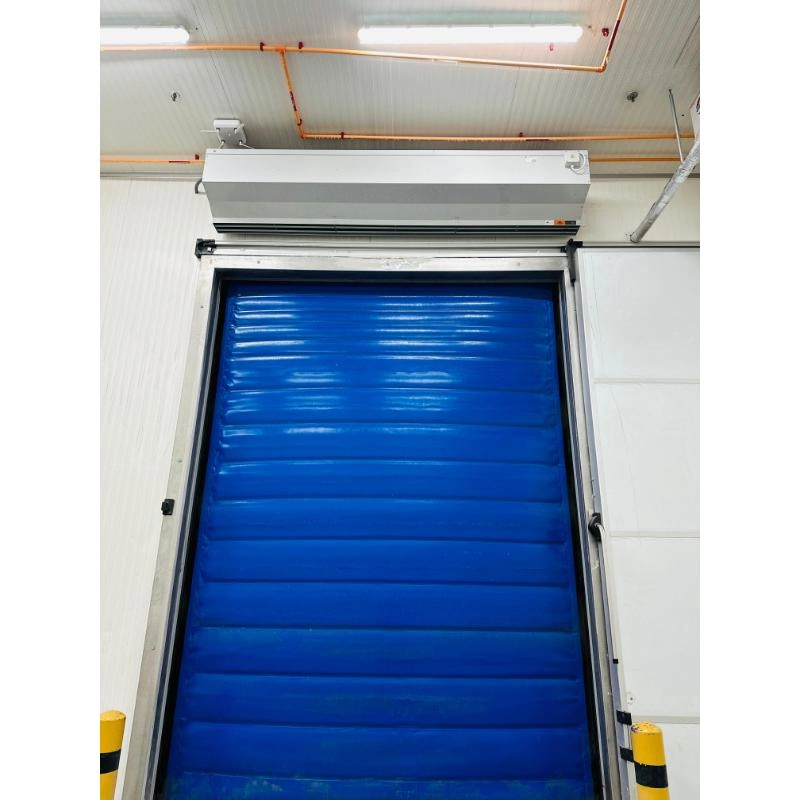 air curtains (Axi horizontal) on the doors of Sedafco factories