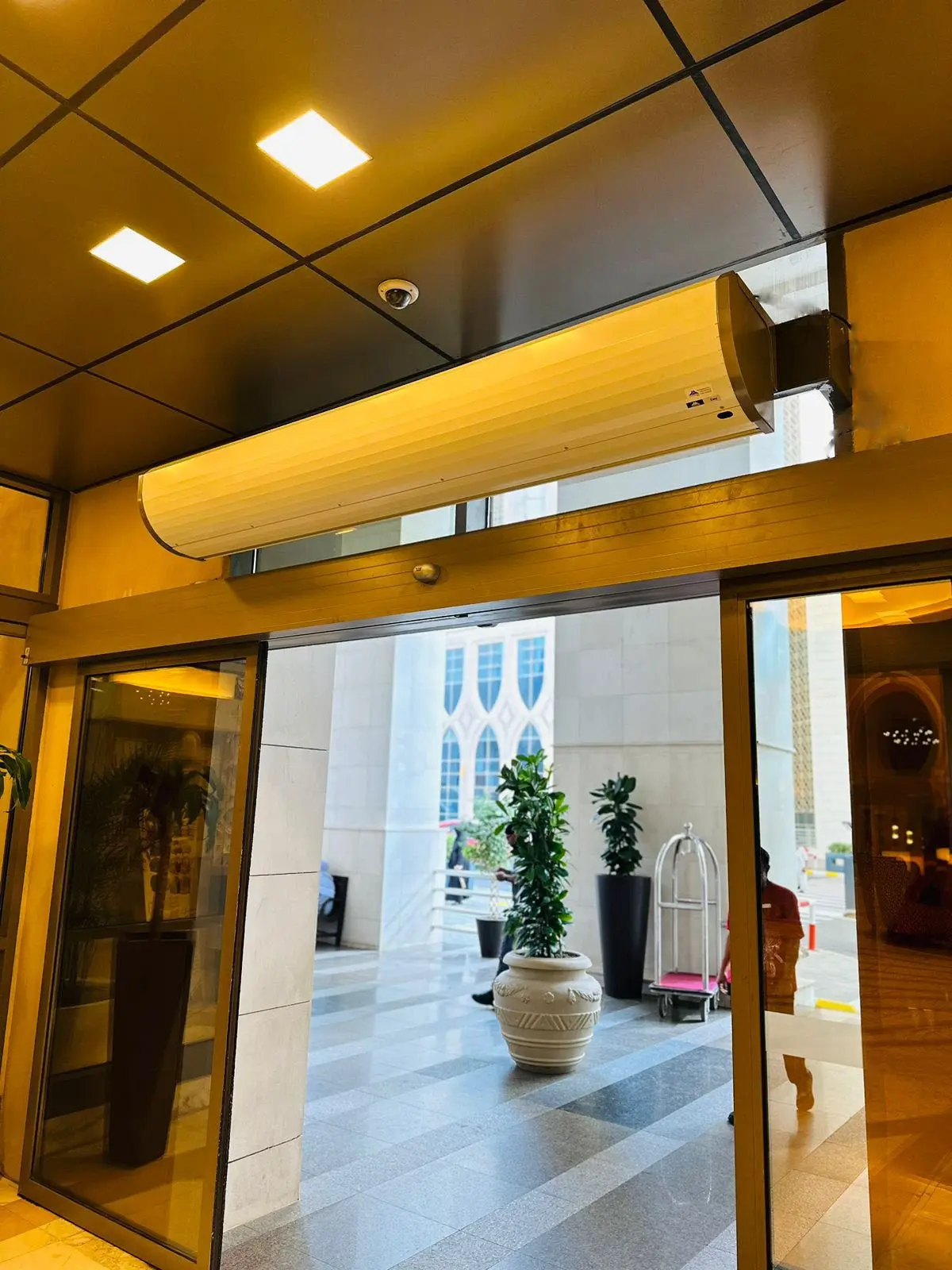 Stavoklima’s Air Curtains (Easy Turbo) at a Marriott International Hotel